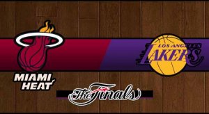 Heat vs Lakers Basketball NBA Championship Score